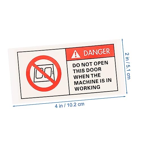 Étiquettes de précaution résistantes fiables TOPBATHY autocollants danger machine - 3