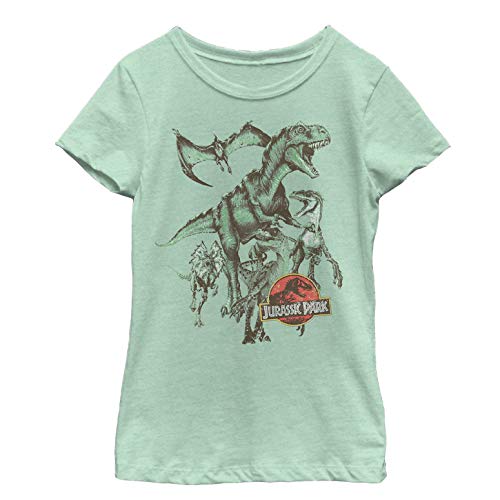 Jurassic Park Girl's Dino Retro Group T-Shirt