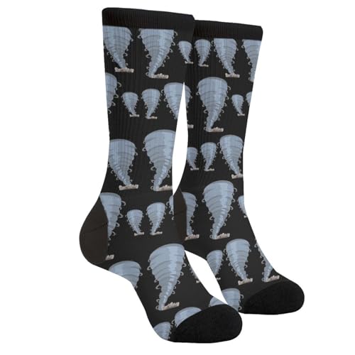 Sigouyinei Tornado Tornados Weather Related Meteorologist Meteorology Destructive Hurricane Casual Funny Funky Novelty Socks Gift For Men Women