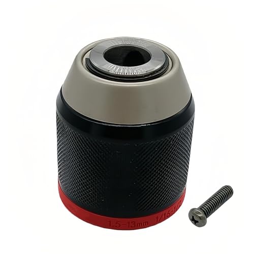 Chuck 766015-4 N454251 Replace for Milwaukee 2608/2504/2606/2701/2607/2702/3404/2503 Drill Chuck 1/2-20UNF Mount 1.5-13mm Clamping Capacity