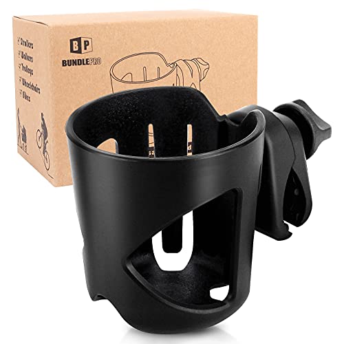 Stroller Cup Holder, Universal Drink Holder for Bikes, Trolleys or Walkers, Fits Most Cups