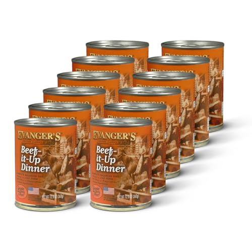 Evanger's Heritage Classics Beef It Up Dinner for Cats – 12 Count, 12.5 oz Each – Market Fresh Beef, Grain Free, Limited Ingredients, Traditional Loaf Style