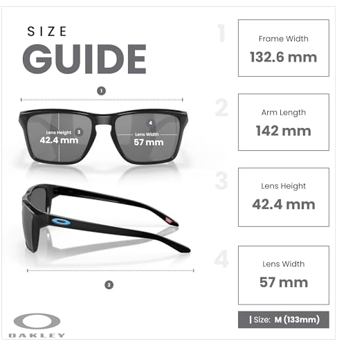 Oakley Sylas OO9448 Rectangle Sunglasses for Men+ Bundle Accessory Leash Kit, Microfiber Pouch4