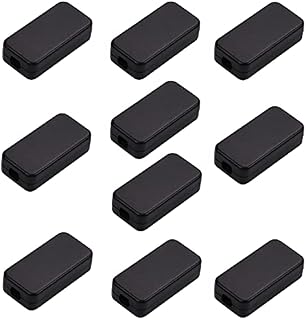 Fielect Junction Box ABS Plastic Dustproof Universal Electrical Project Enclosure with Ear Black, 2.76" x 1.77" x 1.38"
