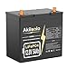 12V 54Ah LiFePO4 Deep Cycle Battery with Charger, Up to 8000+ Cycles Rechargeable Lithium Battery for Fish Finder, Power Wheels, Mobility Scooter, Lighting and More