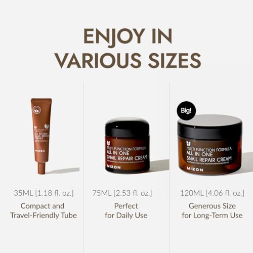 [Mizon] Snail Repair Cream, Face Moisturizer with Snail Mucin Extract, All in One Snail Repair Cream, Recovery Cream, Korean Skincare, Wrinkle & Blemish Care - Image 7