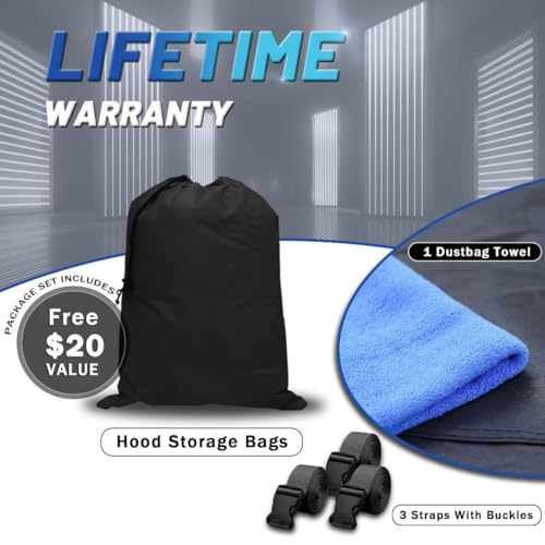 Image of Heavy Duty Chevy C10 /C20 /K10 /K20 /S10 Truck Cover Waterproof All Weather, Outdoor Full Exterior Pickup Truck Cover, Rain, Sun, Wind Protection (Up to 210 in) M