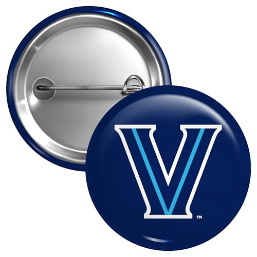 Villanova Wildcats Large 3-Inch Button Pin Officially Licensed Collegiate Product