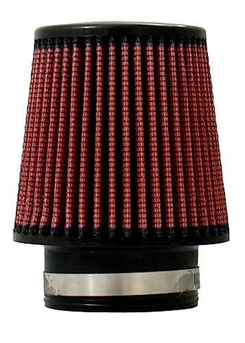 Image of Injen Technology X-1020-BR Black and Red 3 inch High Performance Air Filter