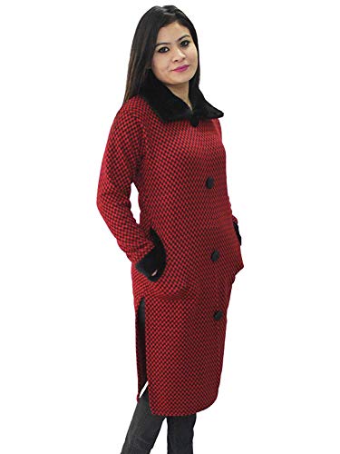 Image of Matelco Women's Wool Straight Kurti for Winters (Ad04Caz45 Black Parent).