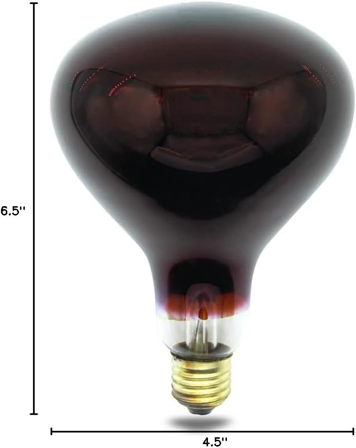 lumenivo 250W Replacement for Therabulb NIR-A Near Infrared Bulb 120V - Incandescent E26 Medium Screw - Infrared Light Bulb Heater - for Sauna, Light Therapy Bulbs and Pain Treatments - 1 Pack