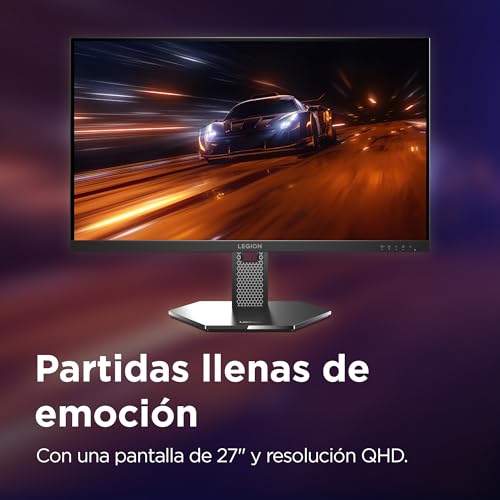 Miniatura 5 de Lenovo Legion 27Q-10 - Monitor Gaming QHD 27" (IPS, 240 Hz, 0.5 ms, 16:9, HDMI 2.1 - DP 1.4, NVIDIA G-Sync, AMD FreeSync Premium, VESA Adaptive Sync, Ajuste Inclinación/Altura/Pivote/Giro) Negro