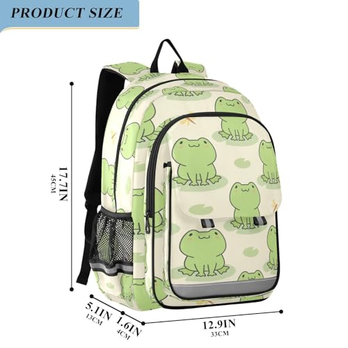 ALAZA Frog Kids Laptop Backpack 17 inch School Bookbag Back Pack Business Computer Bag Casual Daypack4
