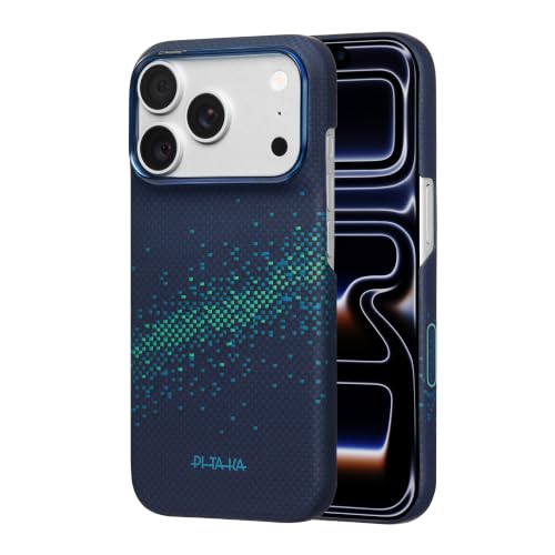 Image of pitaka for iPhone Pro Case 6.3 inch with Caseless Feeling, Nearfield Blue