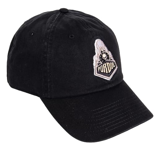 Gorra bordada ajustable negra universitario miniatura 1