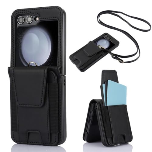 Étui portefeuille multi-cartes Samsung Galaxy Z Flip 5 4 3 antichoc