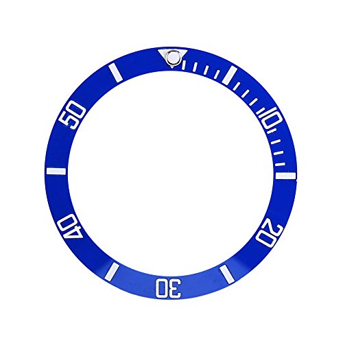 Dilwe Guarda l'orologio, Lunetta, Orologio da Polso, Lunetta, Inserto, Orologio, quadrante, Ricambio, alla Moda, per Uomo e Donna (Blu