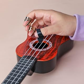AIEX 6 Pièces Réglable Doigts Plectres Médiators Picks Ensemble Comprenant 4 Pièces Doigts Pouce en Acier Inoxydable et… - Les Beatles, Paul McCartney, John Lennon, RIngo Starr, George Harrison AIEX 6 Pièces Réglable Doigts Plectres Médiators Picks Ensemble Comprenant 4 Pièces Doigts Pouce en Acier Inoxydable et… – Image 4