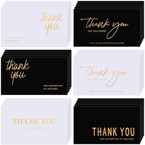 Tenare 120 Piece Thank You for Your Order Card Customer Appreciat...