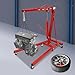 2 Ton Folding Engine Hoist Cherry Picker Shop Crane Hoist Lift,Folding Engine Shop Crane Hoist Lift, Heavy Cherry Picker with 6 Wheels for Garage, Workshop,Red