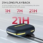 Monster Open Ear AC336 Headphones, Bluetooth 6.0 Wireless Earbuds with Stereo Sound, ENC Clear Call, 21H Playtime, Type-C Charging, Touch Control, IPX6 Waterproof Open Ear Earbuds for Outdoor
