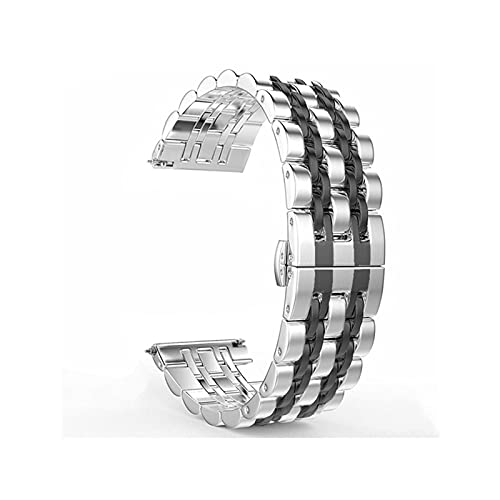 Bracelet de montre connecté 20mm en acier pour le bureau et soir