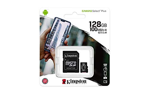 Kingston Micro-SDXC Canvas Select Plus Class 10 Flash-Speicherkarte SDCS2 Speicher, 128 GB