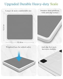 Medical Scale for Body Weight with Digital Display, 660 lb Limit, High Accuracy Medical Grade Floor Scale, Heavy Duty, kg/oz/lb Settings, AC Adapter & Battery Included, Portable Home & Physician Scale