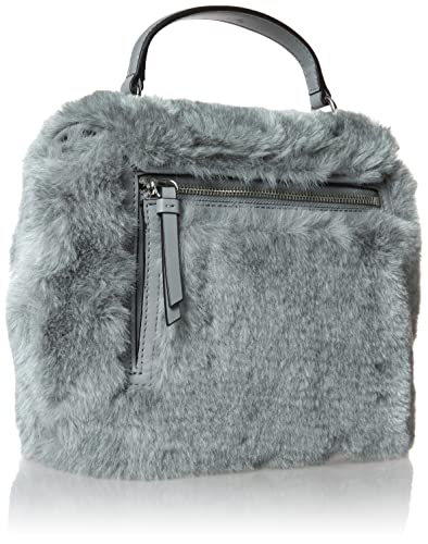 Calvin Klein Leilani Micro Pebble Top Handle Crossbody, Dark Gray Mix3