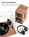 SeeYing Turntable Vinyl Record Player Support Bluetooth Output Phono/Line Switch Pitch Control with Pre-Installed Counterweight & Magnetic Cartridge, Belt Drive 2 Speed