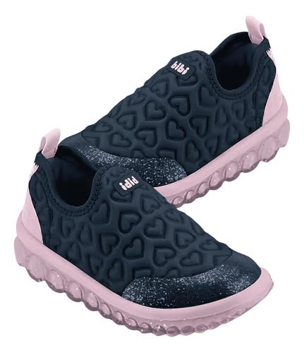 Tênis Infantil Menina Bibi Original Roller Coração Azul E Rosa (Marinho/Rosa, BR, Criança de 4 a 8 a