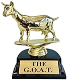 The Goat Trophy | G.O.A.T Greatest of All Time Trophy | Funny Recognition Trophy for Boss, Coworkers, Friends | Laser Engraved Appreciation Trophy. The Humble Goat
