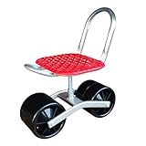 Robuste et robuste. Structure durable : construit avec un cadre en métal robuste, construction en acier renforcé ; et peut supporter jusqu'à 330 livres. Le siège de travail roulant de jardin est robuste et durable, résistant à la déformation et adapté à une utilisation intérieure et extérieure.