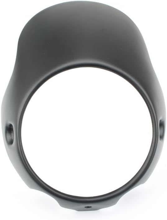 Royal Sun Matte Black Headlight Fairing Cowl Guard Frame Mask Compatible with Triumph Bonneville T100 T120 Thruxton Thunderbird Sport Honda CB150 R18 Ducati Monster 7 inch headlights Model Size