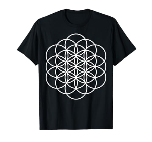 Blume des Lebens Minimal Kein Kreis Heilige Geometrie Spirituell T-Shirt