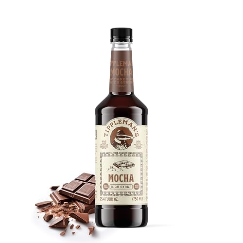 Tippleman's Mocha Coffee Syrup - Rich Flavor for Hot or...