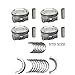 BuliBoao Engine Piston Rings Kit & Main Rod Bearing Set STD Fits for Buick Chevy Cruze Encore 1.4L 2011-2015 90542531, 55568531, 25198520