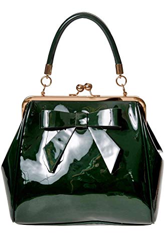 Listado y reviews de Bolsos vintage años del mes. 34 Dancing Days American Vintage Rockabilly Retro 50s Bolso de mano con asa superior, forro polar verde con licencia oficial de star wars silent one crew, Talla unica, BG7211_GRN