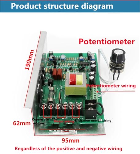 Carte de commande moteur 110VDC pour stabiliser la vitesse de rotation