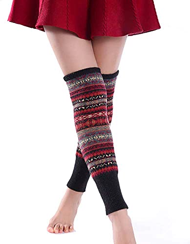 Zmart Wool Leg Warmers For Women Winter Knit Leg Warmers For Girls, Cute Leg Warmer Socks 3 Pairs #TOP6