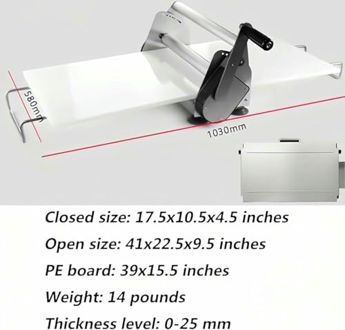Laminadora de masa ajustable para estirar masas finas sin esfuerzo 8