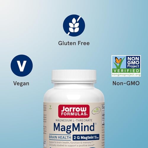 Jarrow Formulas MagMind - 90 Capsules - Includes Magnesium L-Threonate (Magtein) - Supports Brain Health & Function - 30 Servings (Pack of 2) - image 5