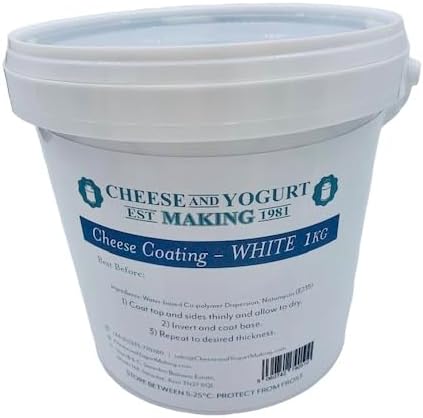 Cheese and Yogurt Making Cheese Coating – White – Protective | Breathable Wax Coating for Artisan and Homemade Cheeses –1kg