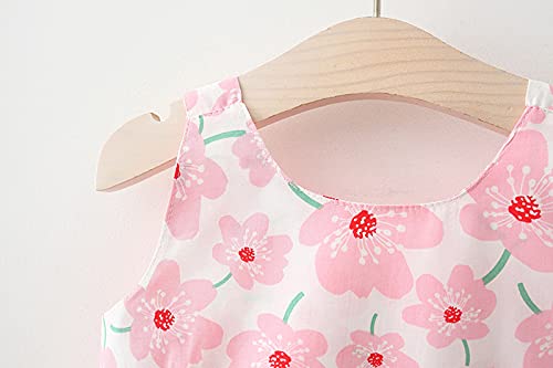Colete infantil feminino vestido floral chapéu 2 peças suspensórios para bebês meninas estampa flora