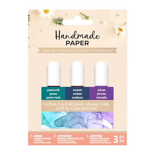 American Crafts Handmade Paper Dye 0.50oz 3/Pkg-Blues