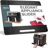 Ibyx Elegant Sliding Tray for Your Coffee Maker & Heavy Kitchen Appliances - Sturdy, Slides Easily from Under The Cabinet (Black, 16' W x 13' D)