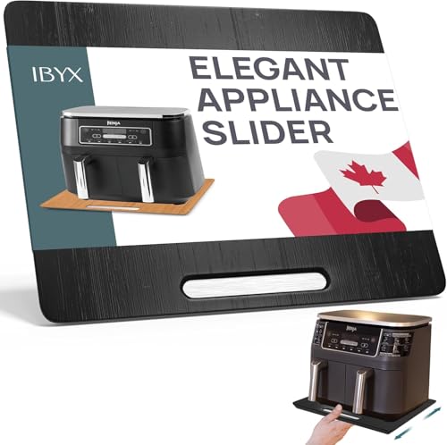 Ibyx Elegant Sliding Tray for Your Coffee Maker & Heavy Kitchen Appliances - Sturdy, Slides Easily from Under The Cabinet (Black, 16 W x 13 D)