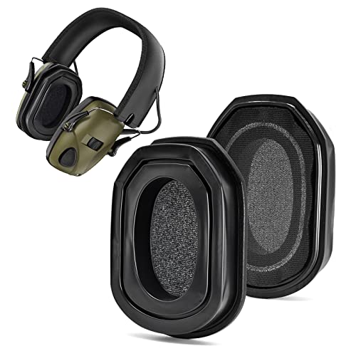 Replacement Ear Pads for Walker's Razor Earpads Walkers Razor, Razor Digital, Razor Bluetooth, Razor XTRM Muffs, XCEL, XCEL BT. (Black Gel earpads with Buckle)
