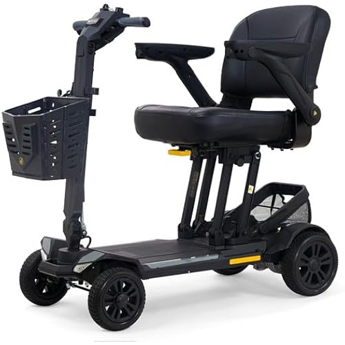 Golden Technologies Buzzaround CarryOn HD Foldable Mobility Scooter – 22 Mile Range with Free 6.5 AH Lithium Battery – 400 lb Capacity – 52.75 lbs w/o Seat & Battery - Airline & Cruise Approved
