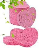 Yeanifeana 50 esponjas faciales comprimidas, celulosa cosmética, esponjas de spa para limpieza facial diaria, eliminación...
